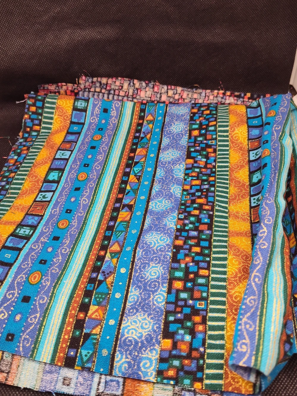 Discarded Fabric Quarters And PRECUT Squares And Scraps